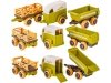 Farma Traktor Kombajn Do Skręcania Stajnia Gospodarstwo Rolne Zestaw Majsterkowicza Rolnika Zwierzęta Wkrętarka